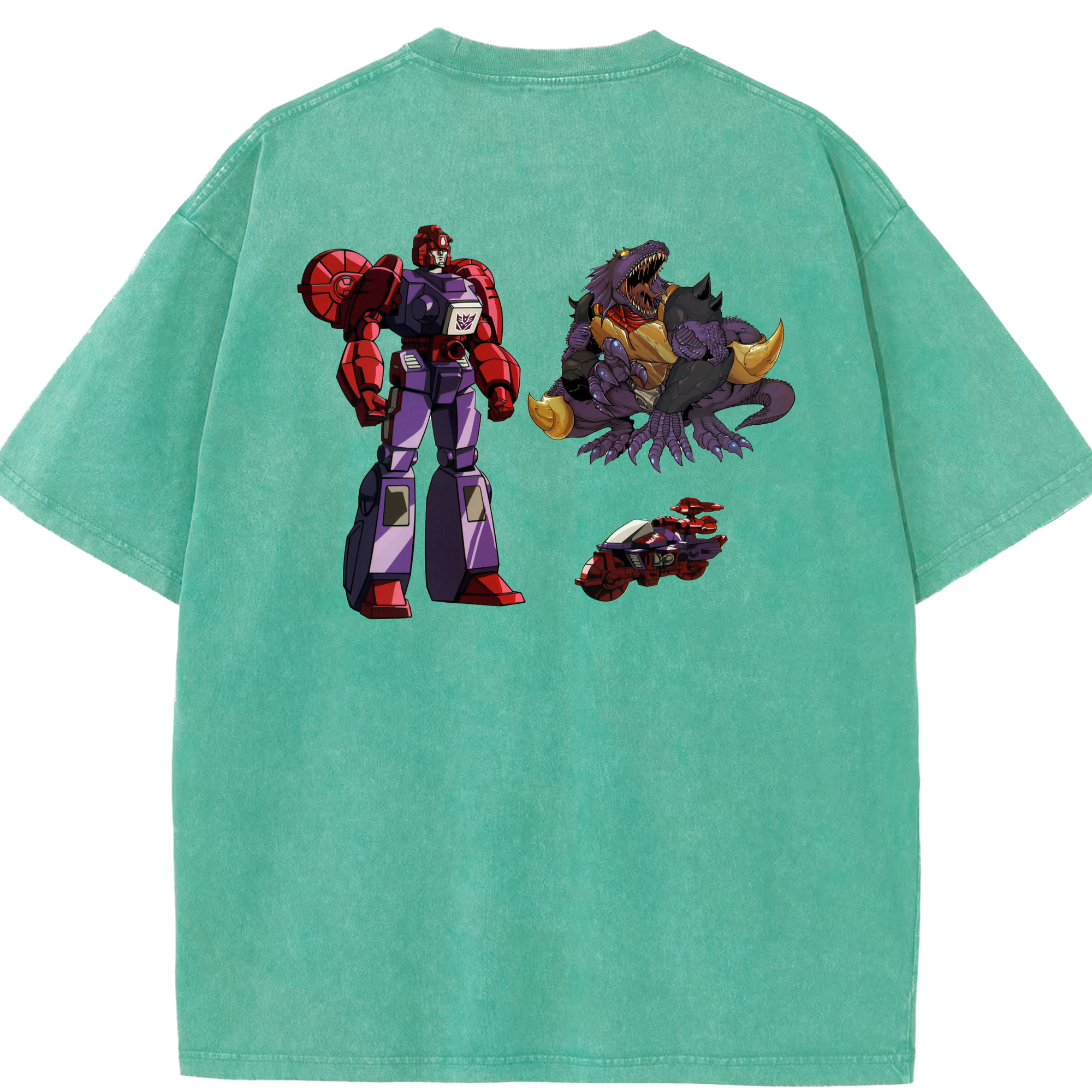 （画像用）  綿100% ヴィンテージ風 半袖Tシャツ（背面プリント）